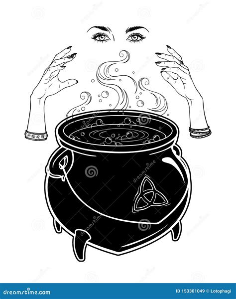 Witches aroundz a cauldron